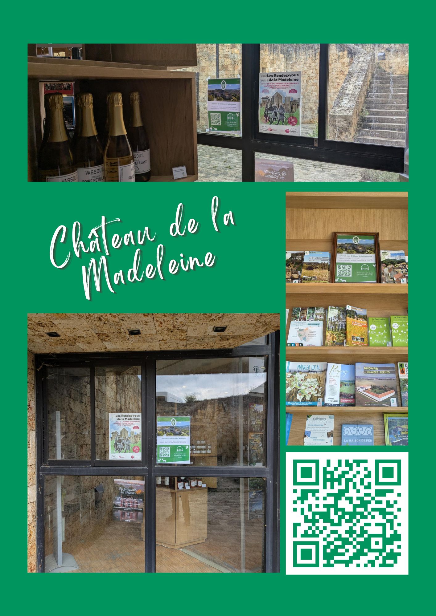 capsule son immersive chateau de la madeleine scannez le QR code