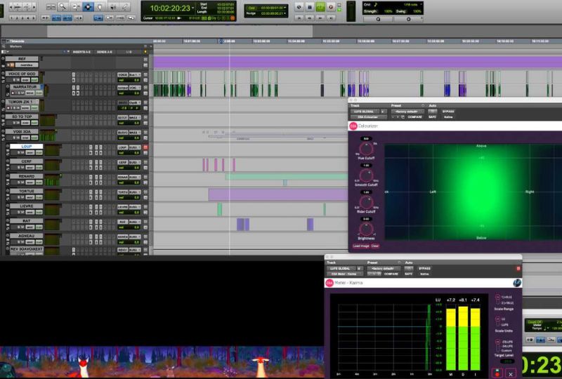 Mixage immersif console protools