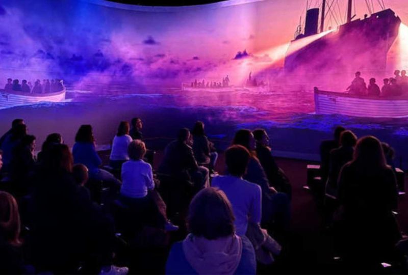 projection du film 360 Titanic son spatialisé par MurmuraSound LAB