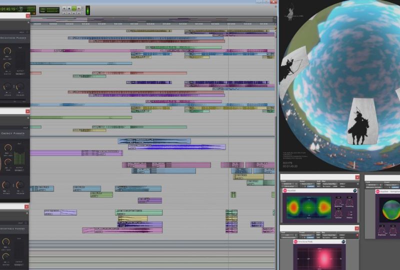 Session Protools projet films de planétarium One Sky